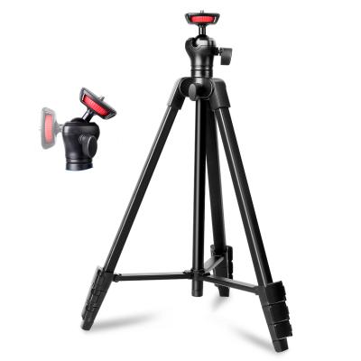 China Black Aluminum Alloy Black Tripod Selfie Stick Professional Flexible Tripod Stand Lightweight Digital Camera and Mobile Phones T5 650 for sale