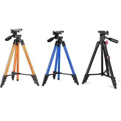 China 53-Inch Lightweight Tripod, Camera Phone Tripod Digital Camera Stand with Phone Mount, Carry Bag for Travel/Photography/Projector/DSLR for sale