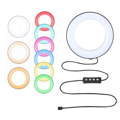 China Photogrphy UEGOGO 6 8 10 12 Inch Circle Photography Mobile Phone Color Changing RGB Ring Lights Selfie for sale