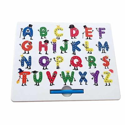 China Steel Balls Won't Come Colorful Learning Toys ATO Z Capital Lettersr Educational Cartoon Writing Magpad for sale