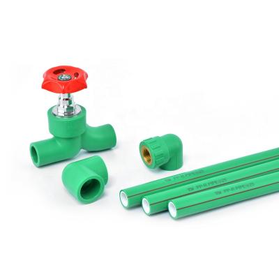 China plastic tube PPR pipe green for drinking water supply à venda