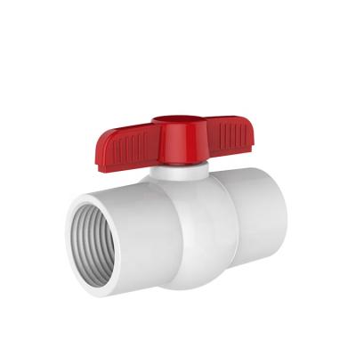 China High Standard Single Thread PVC UPVC Compact Ball Valve for sale