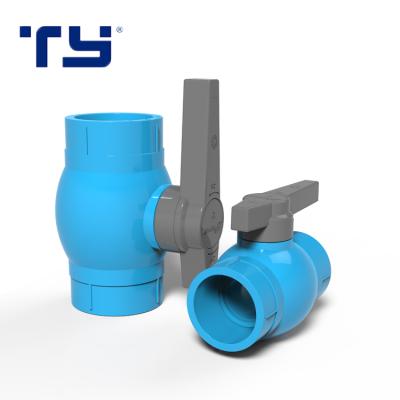 China High Quality Standard Pipes & Fittings Socket PVC UPVC Ball Valve For Water Supply for sale