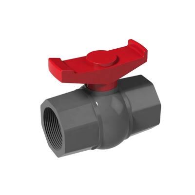 China TY Super Quality Female Threaded Ball Valve Plastic PVC Ball Valve Price for sale