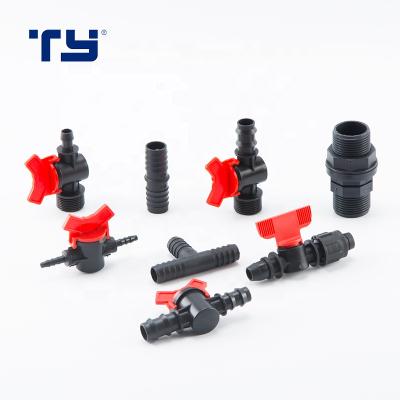 China micro manual drip irrigation water valve and fittings for sale