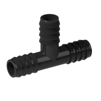 China Plastic Barb Hose Fitting Tee Connector 3 Way Hose Joint Tube T-Shape Pipe Fitting en venta