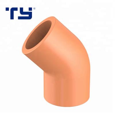 中国 China 45 degree plastic CPVC fitting pipe elbow for FIRE SPRINKLER PIPING SYSTEM 販売のため