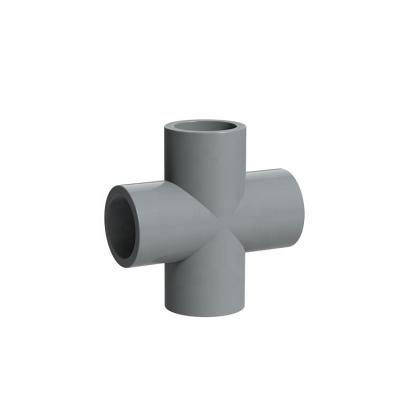 China Reliable Supplier Elbow Pipe Fittings 4 Way Pipe Connector Pipe Fitting CPVC CROSS for sale