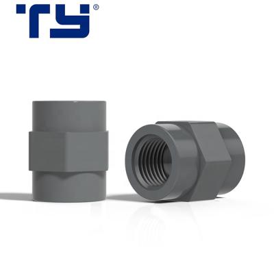 China Joint High Quality PVC-U Plastic Pipe Fitting Industry Use PVC DIN 8063 PN16 Female Adapter Te koop