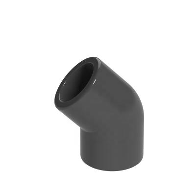 中国 Industrial Pressure PVC UPVC For Water Supply PN16 Pipes Fittings 45 Deg Elbow 販売のため