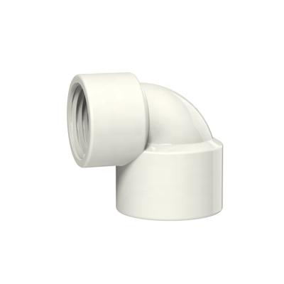 China Hot Selling Factory Price UPVC Reducing Elbow Size 3/4 Inch PVC Pipe Fitting List for sale