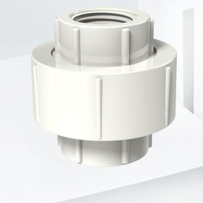 中国 pressure resistance PVC-U BSP female threaded Universal union fitting UPVC 販売のため