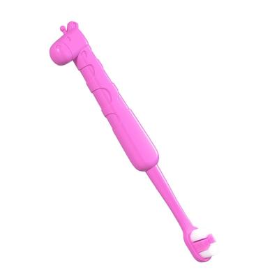 China Mini Kids Tooth Toy Cartoon Home Purple Children's Toothbrush Cleaning Brush SF539 for sale