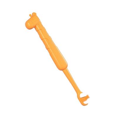 China Latest Home Children Love Animal Cartoon Orange Children's Toothbrush Cleaning Brush SF539 for sale