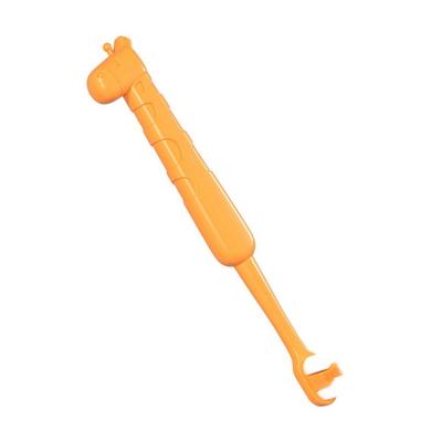 China Home Soft Clean Teeth Orange Kids Baby Toothbrush Cleaning Brush SF539 for sale