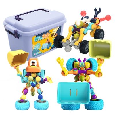 China Toy Kids Assembling Truck Mini Educational Building Block Bone Common Toy 628-12 for sale