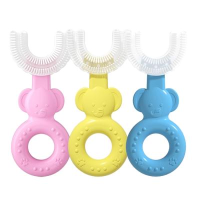 China Baby Home Mouth U-Shape Kids Tooth Brushing Lazy U-Shaped Toothbrush For Children for sale