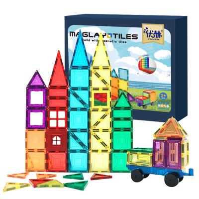 China Educational Toy Tile Toy Construction Blocks Building Blocks 70 Piece Magnetic Building Block Toys for sale