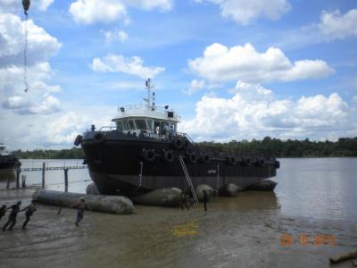 China Sacos hinchables de elevación de lanzamiento del barco inflable de la gabarra de los sacos hinchables de la nave antienvejecedora en venta