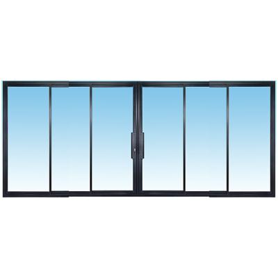 China Modern Fly Screenless 6063 Break Sliding Door Six Panels - T 5 High Quality Non-thermal Break Swing Glass Door for sale