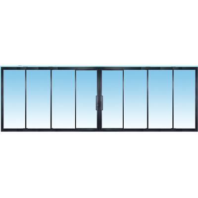 China Modern custom made multi-specification eight sliding doors high quality aluminum swing glass doors for sale