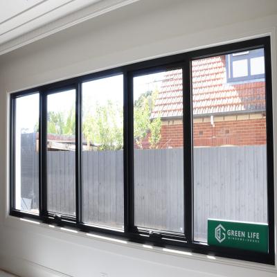 China Sliding Professional Brand Customized High Quality Aluminum Frame Push And Pull Glass Windows for sale