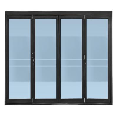 China View multi-stage aluminum folding door windproof folding door thickness more than 2mm, high quality 6063-T5 glass door without heat break for sale