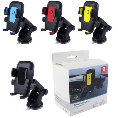 China Multifunctional ABS Silicone EVA Universal Car Phone Holder Suction Cup Type Vehicle Mobile Phone Holder Clip for sale