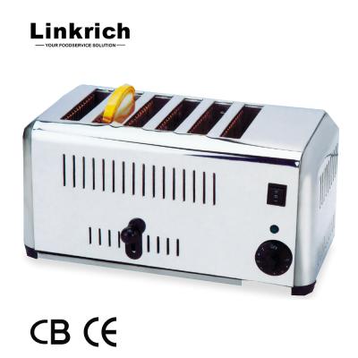 China High Efficiency ETS-6 6 Piece Industrial Bread Toaster Bread Toaster CE CE for sale