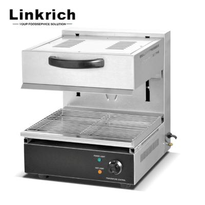 China Outdoor Commercial Electric Cheese Melter, Hot Selling Linkrich EB-800 Guangzhou High Efficiency Salamander Food Warmer Machine for sale