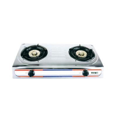 China ZJ-OZ-02A Household Table Gas Cooker Two Burner for sale