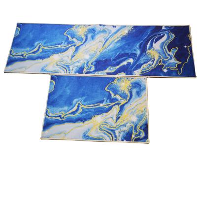 China Wholesale Washable Microfiber Printed Carpet Anti Fatigue Kitchen Mat Dropshipping Modern Long Non Slip Indoor Floor Drying PVC Christmas for sale