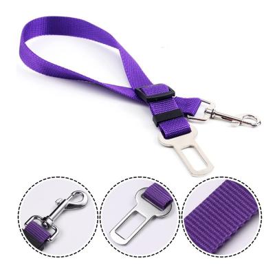 China Viable Cat Dog Safety Belt Pet Car Seat Belt Clip For Car Vehicle Pet Seat Belt Single Use for sale