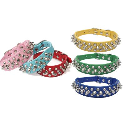 China Amazon Sale Lighter Bite Anti Rivet Fashion Warm PU Leather Pet Overbearing Comfort Dog & Collars & Leashes for sale