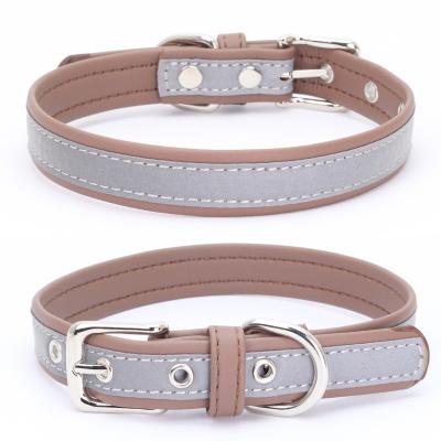 China High Quality Padded Reflective Night Lighting Adjustable Dog Pet Leash Dog Training Pet Collar for sale