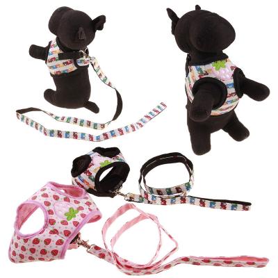 China Custom Luxury Breathable Mesh Pet Chest Harness Pet Leashes Fashion Pet Leash And Harness Set for sale