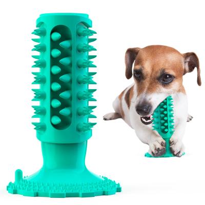 China Squeaker Viable Classic Molar Insert Toothbrush Stick Dog Toy For Aggressive Chewers Dog Squeaky Toy for sale