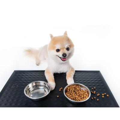 China Wholesale Newest Travel Waterproof Non Slip Portable Dog Silicone Pet Feeding Mat Travel for sale