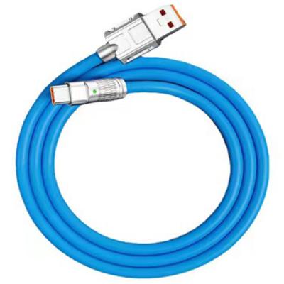 China MP3 / MP4 Player 120W Thick Charging Cable Silicone Zinc Alloy  For Iphone Android Type C 6a Fast Charging Cable for sale