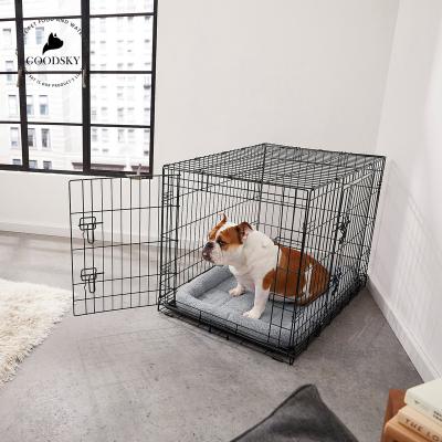 China GOODSKY Stocked Manufacturer Wholesale Popular Pet Cages Customization Graphic Pet Cages for sale