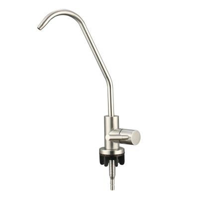 China Drinking Water RO Stainless Steel Sense Faucets Price Quarter Inch Faucet Small Size Cheap Reverse Osmosis Filter Faucet for sale