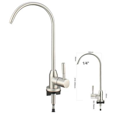 China Other Goose Neck Kitchen Reverse Osmosis Filter Drinking Water Purifier RO Faucet for sale