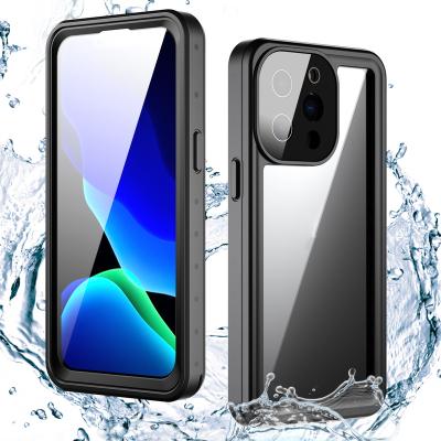 China 2021 Universal Transparent Bathroom Bulk Drop Phone High Quality Diving Waterproof Case Anti Shockproof For iphone 13 pro 6.1 for sale