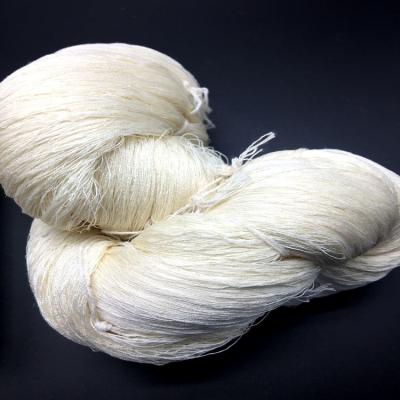 China Anti-Bacteria Chunky Crochet Tussah Undyed Spun Silk Yarn for sale