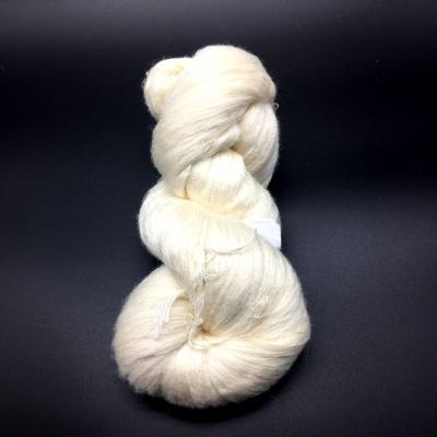 China Anti bacteria weaving tussah spun silk spun yarn Hank Undyed Wholesale for sale