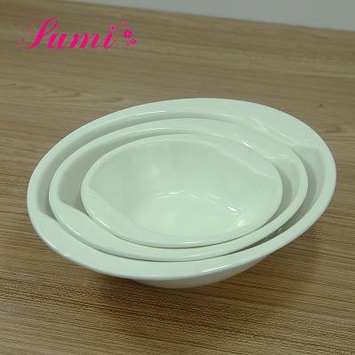 China Ceramics Hotel Dinnerware Heat Resistant Porcelain Large Sustainable Personalized Bowl for sale