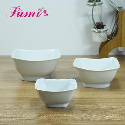 China Viable wholesale good quality fashion Japanese deep square bowl,cheap salad square ceramic bowl for hotel ware for sale