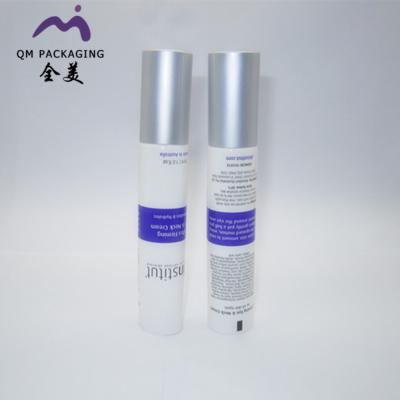 China BB cream luxury plastic PE 50ml cosmetic tube with dics lid and aluminum lip for cosmetic packaging for sale