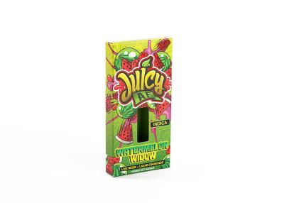 China Watermelon Flavor Cannabis Box Packaging CBD Vape 0.3mm Thickness For Cartridge for sale