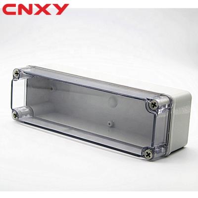 China PC CNXY IP67 ABS Junction Sealing Box Transparent Cover Waterproof Cable Box ABS Plastic Outdoor Branch Box for sale